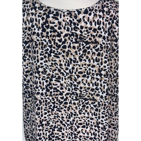 Faded Glory 2X 18W - 20W Sleeveless Animal Cheetah Print Top Polyester - Picture 6 of 8